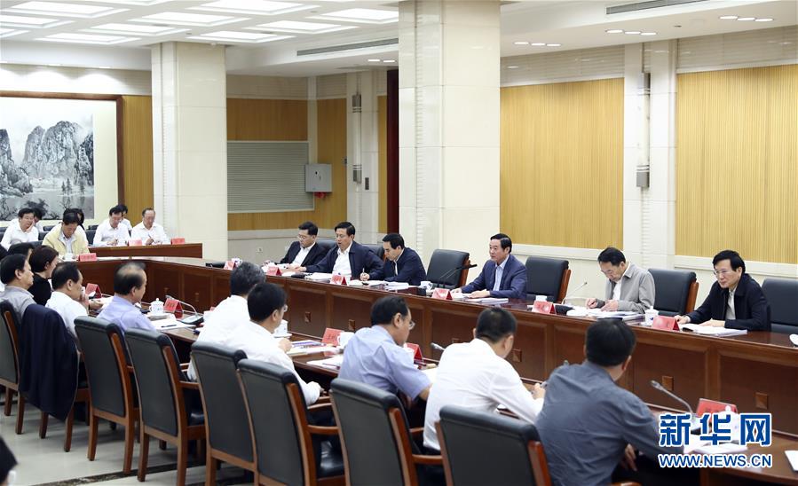 9月21日，中宣部在北京召開中央媒體駐外機構(gòu)外宣工作座談會。中共中央政治局委員、中央書記處書記、中宣部部長劉奇葆出席座談會并講話。新華社記者 謝環(huán)馳 攝 