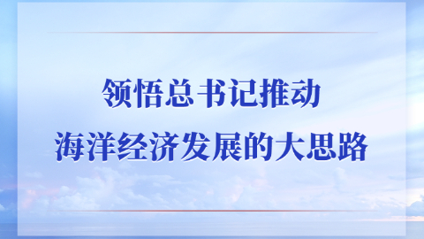 領悟總書記推動海洋經濟發(fā)展的大思路
