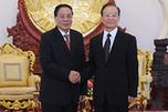 溫家寶會(huì)見(jiàn)老撾人民革命黨總書記、國(guó)家主席朱馬利