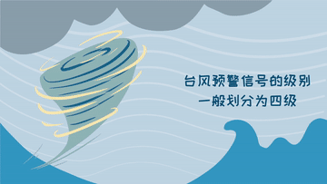 科畫丨不同顏色臺(tái)風(fēng)預(yù)警的含義，你看懂了嗎？