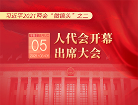 習(xí)近平2021兩會&ldquo;微鏡頭&rdquo;之二：3月5日 人代會開幕，出席大會