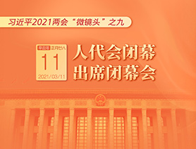習近平2021兩會&ldquo;微鏡頭&rdquo;之九：人代會閉幕 出席閉幕會