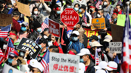 美國：多地繼續(xù)舉行&ldquo;反仇視亞裔&rdquo;集會