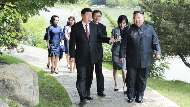 習(xí)近平會(huì)見(jiàn)朝鮮勞動(dòng)黨委員長(zhǎng)、國(guó)務(wù)委員會(huì)委員長(zhǎng)金正恩