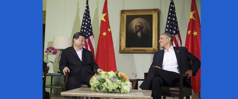 2013年6月，習近平與美國總統(tǒng)奧巴馬共同會見記者